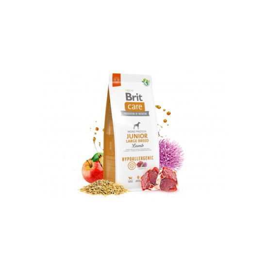 Сухий корм для собак Brit Care Dog Hypoallergenic Junior Large Breed з ягням 12 кг (8595602559046)
