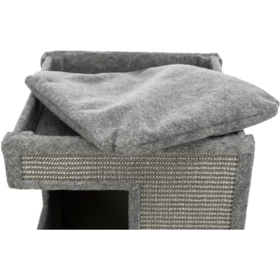 Дряпка (кігтеточка) для котів Trixie Gabriel Башта 38х38х78 см сіра (4011905449883)