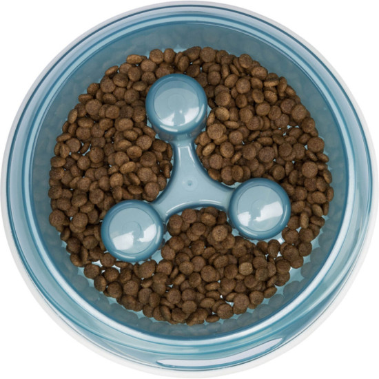 Посуд для собак Trixie Миска для повільного годування 450 мл/20 см (блакитна) (4011905250311)