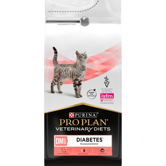 Сухий корм для кішок Purina Pro Plan Veterinary Diets DM ST/OX Diabetes Management Для регулювання надходження глюкози (цукровий діабет) 1.5 кг (7613035159822)