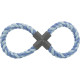 Іграшка для собак Trixie Канат-вісімка з пластиковою хрестовиною 35 см (4011905032788)