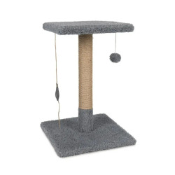 Дряпка (кігтеточка) для котів Природа Фелікс 36х36х50 см (світло-сіра) (4823082425259)